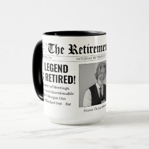 Taza Periódico de retiro personalizado divertido