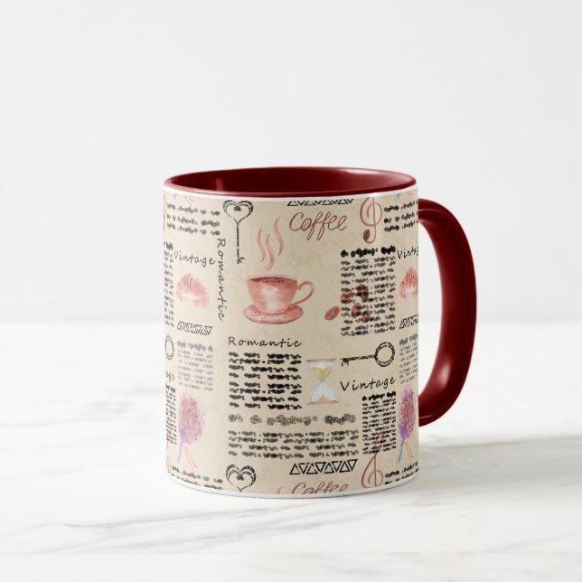 Taza Periódico romántico (Anverso derecho)