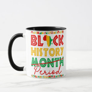 Taza Periodo del mes de la historia negra afroamericano