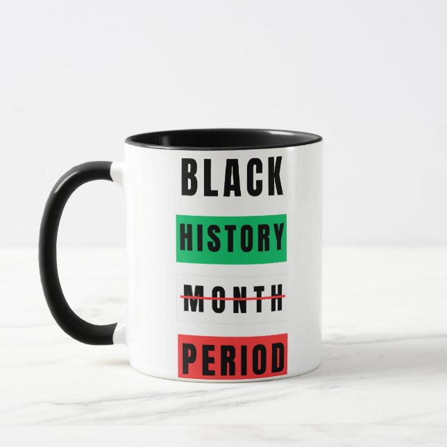 Taza Periodo del mes del historial negro (Izquierda)