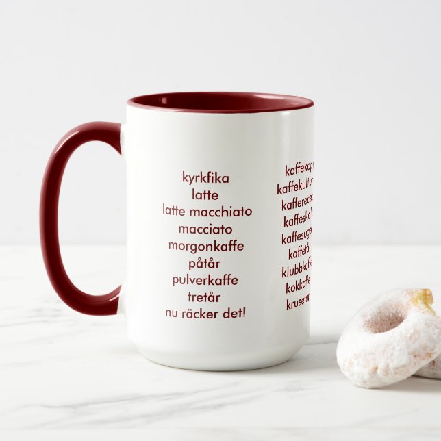 Taza Perito del café (Con donut)