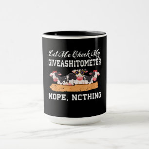Taza Permítanme Comprobar Mi Nope De Regalo, Nada De V