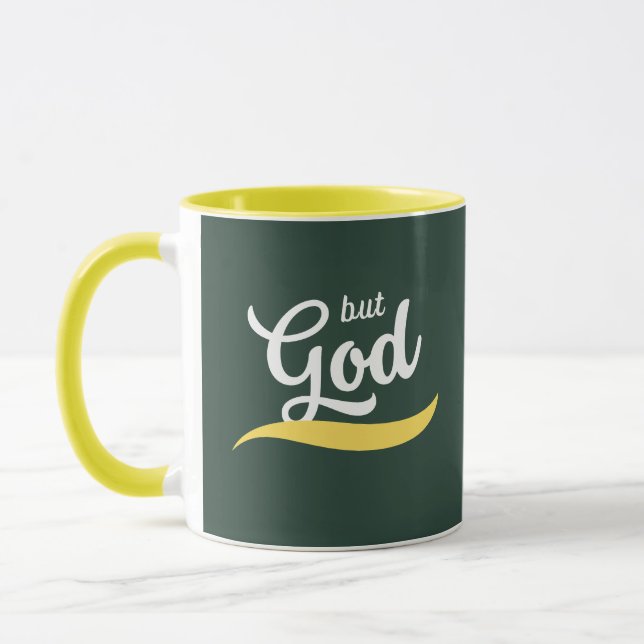 Taza Pero Dios Retro Mug, Fe Mug, Regalo Cristiano (Izquierda)