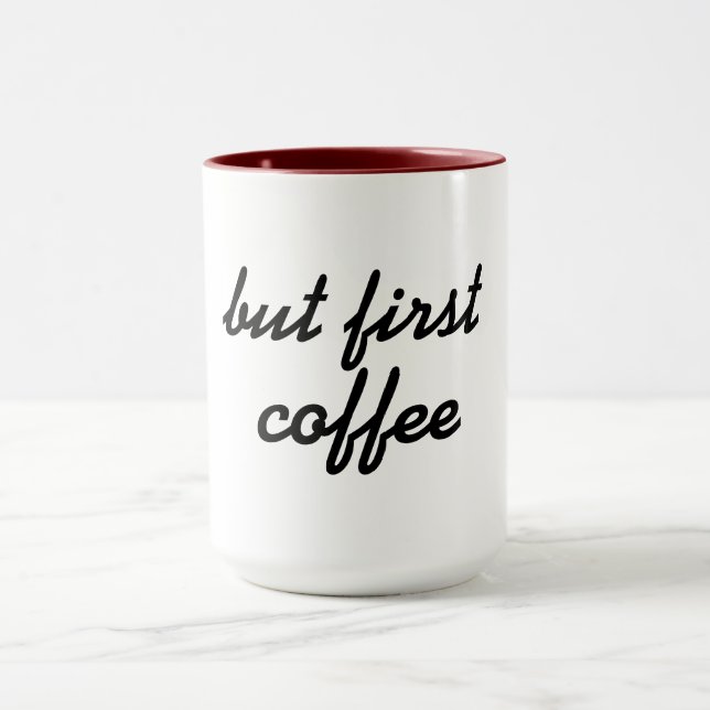 Taza pero el primer café lindo moda café tazón diseño (Centro)