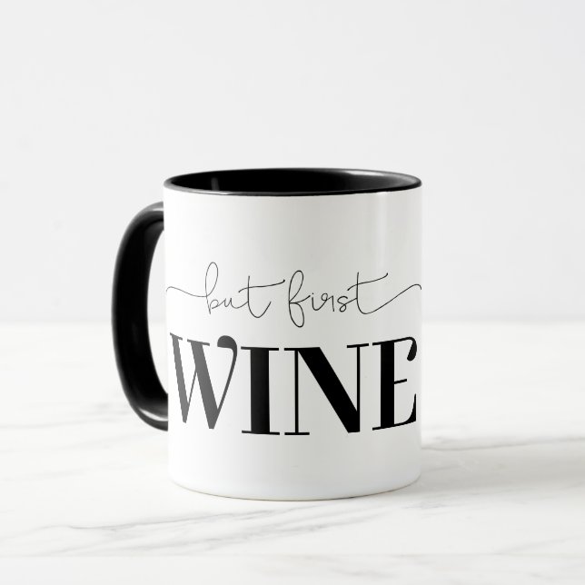 Taza Pero el primer vino (Anverso izquierdo)