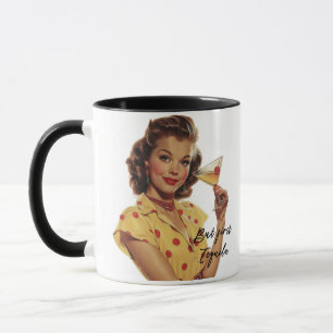 Taza pero la primera dama retro retro