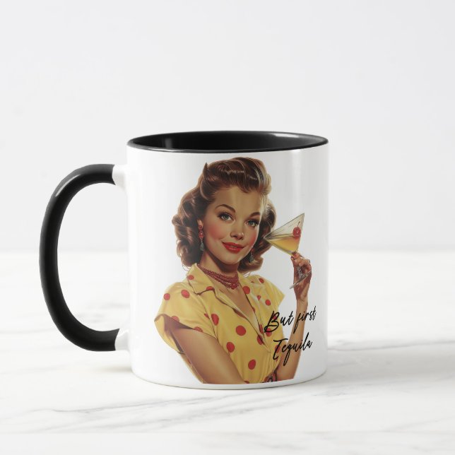 Taza pero la primera dama retro retro (Izquierda)