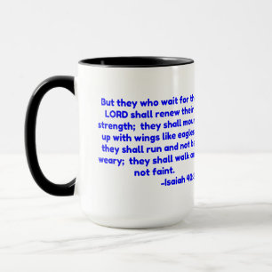 Taza Pero los que esperen al SEÑOR .