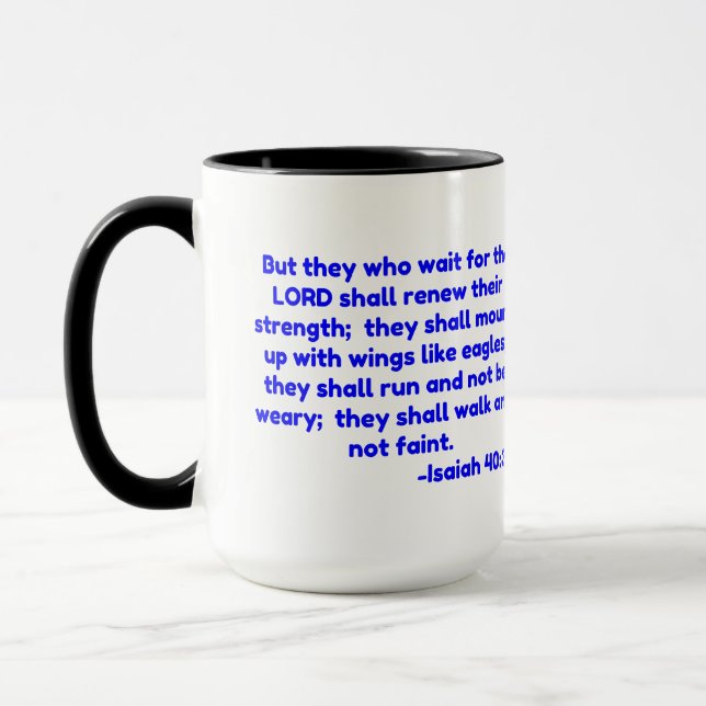 Taza Pero los que esperen al SEÑOR . (Izquierda)