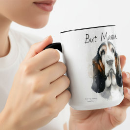 Taza Pero mamá......... Mug Moderno Basset Hound