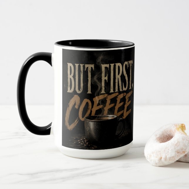 Taza Pero primero café (Con donut)