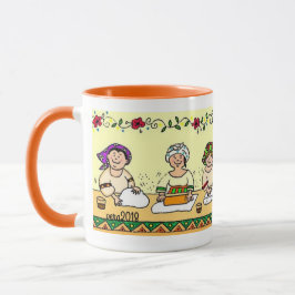 Taza perogies, pyrohy, pierogies, ucraniano de Varenyky