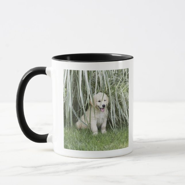 Taza Perrito de Goldendoodle que se sienta debajo de (Izquierda)