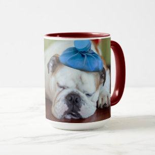 Taza Perrito joven enfermo de las imágenes el de