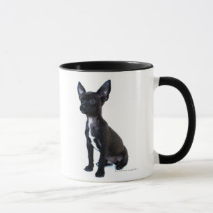 Taza Perrito negro de la chihuahua