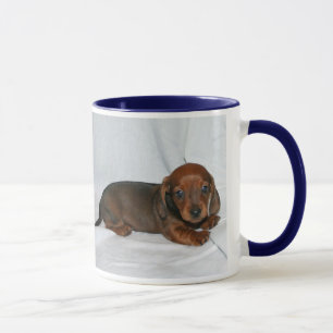 Taza Perrito rojo oscuro del Dachshund
