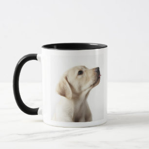 Taza Perrito rubio de Labrador que pega hacia fuera la