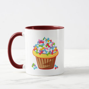 Taza Perro Amante - Pastel con huesos de perro