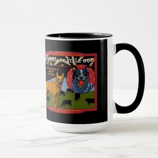 Taza Perro australiano del ganado - el mejor amigo de (Derecha)