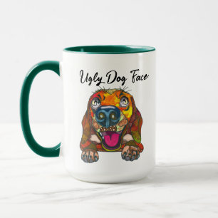 Taza Perro beagle feo mugre