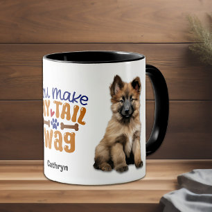 Taza Perro belga Tervuren Cuppy Me Haces La Mordaza