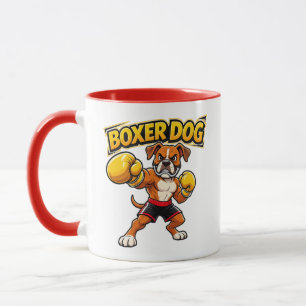 Taza Perro Boxer Boxeador Campeón de Boxeo Divertido Bo