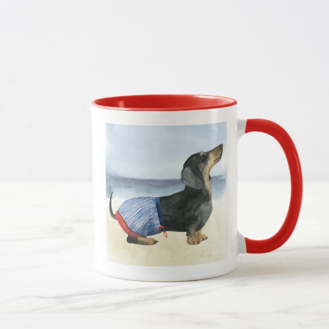 Taza Perro caliente | Cachorros En Tornos De Baño (Derecha)