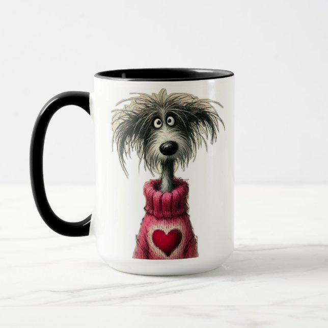 Taza Perro caprichoso lindo (Izquierda)