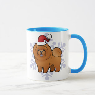 Taza Perro chino de perro chino del navidad