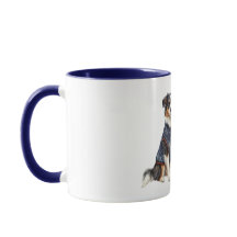Perro con Chaqueta Azul