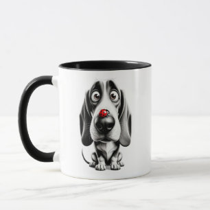 Taza Perro con una mariquita