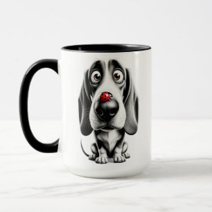 Taza Perro con una mariquita