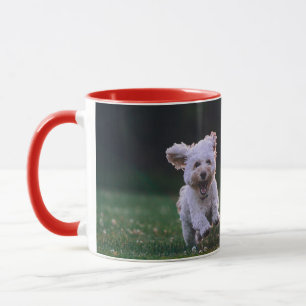 Taza perro cortante feliz