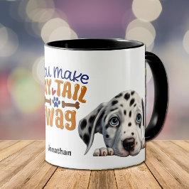 Taza Perro Dalmátiano De Peeking Cuidadoso Me Haces La 