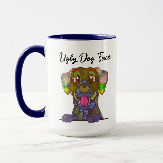 Taza Perro dalmatiano feo mugre (Izquierda)