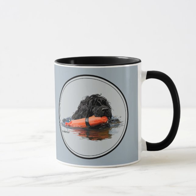 Taza Perro de agua portugués con el parachoque (Derecha)