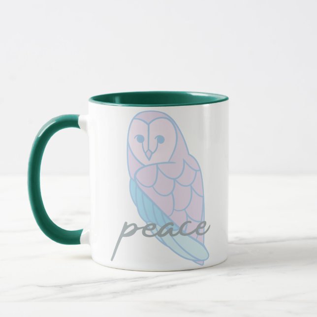 Taza Perro de búho de paz (Izquierda)