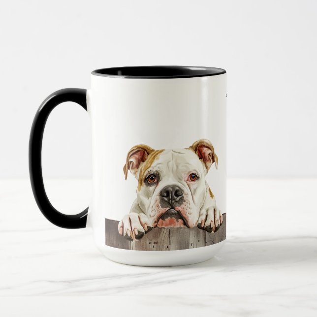 Taza Perro de Bulldog americano (Izquierda)