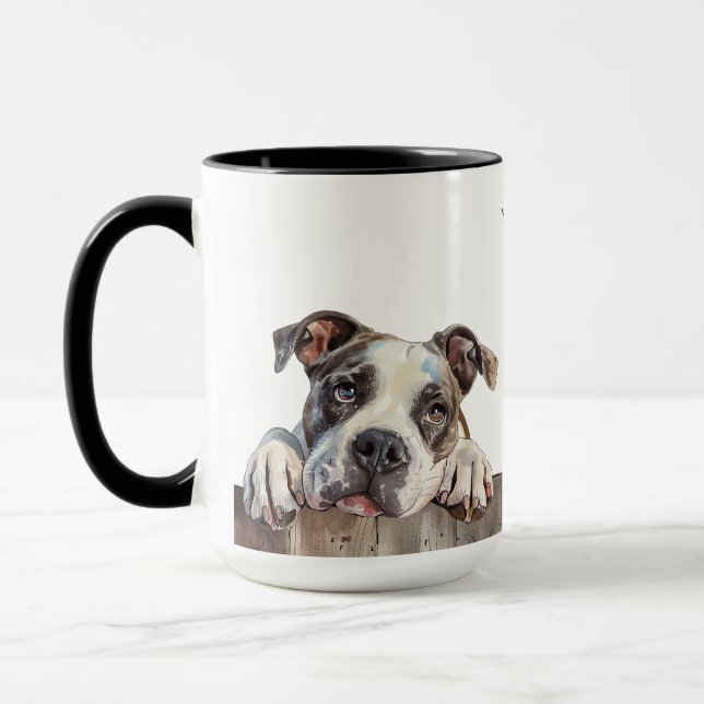 Taza Perro de Bulldog americano (Izquierda)