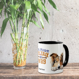 Taza Perro De Cabeza De Carne De Carbón Cuidado Que Me 