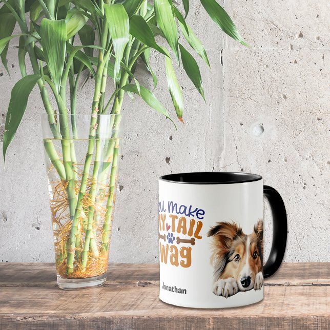 Taza Perro De Cabeza De Carne De Carbón Cuidado Que Me  (Subido por el creador)
