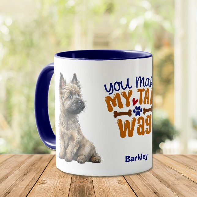 Taza Perro de Cairn Terrier que haces mi mordaza de col (Subido por el creador)
