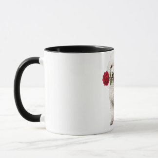 Taza Perro de caniche lindo