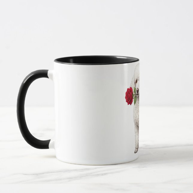 Taza Perro de caniche lindo (Izquierda)