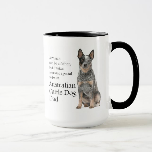 Taza Perro de ganado australiano papá Mug (Derecha)