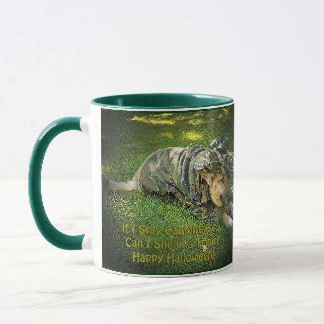 Taza Perro de Halloween en camuflaje (Izquierda)