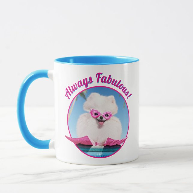 Taza Perro De La Piscina En Los Flippers (Izquierda)