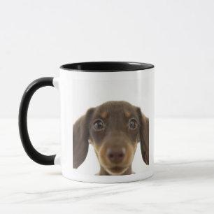 Taza Perro de la salchicha de Frankfurt (marrón) 2
