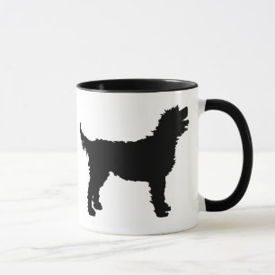 Taza Perro de Labradoodle (en negro)