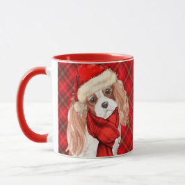 Taza Perro de los Navidades del rey Charles Spaniel